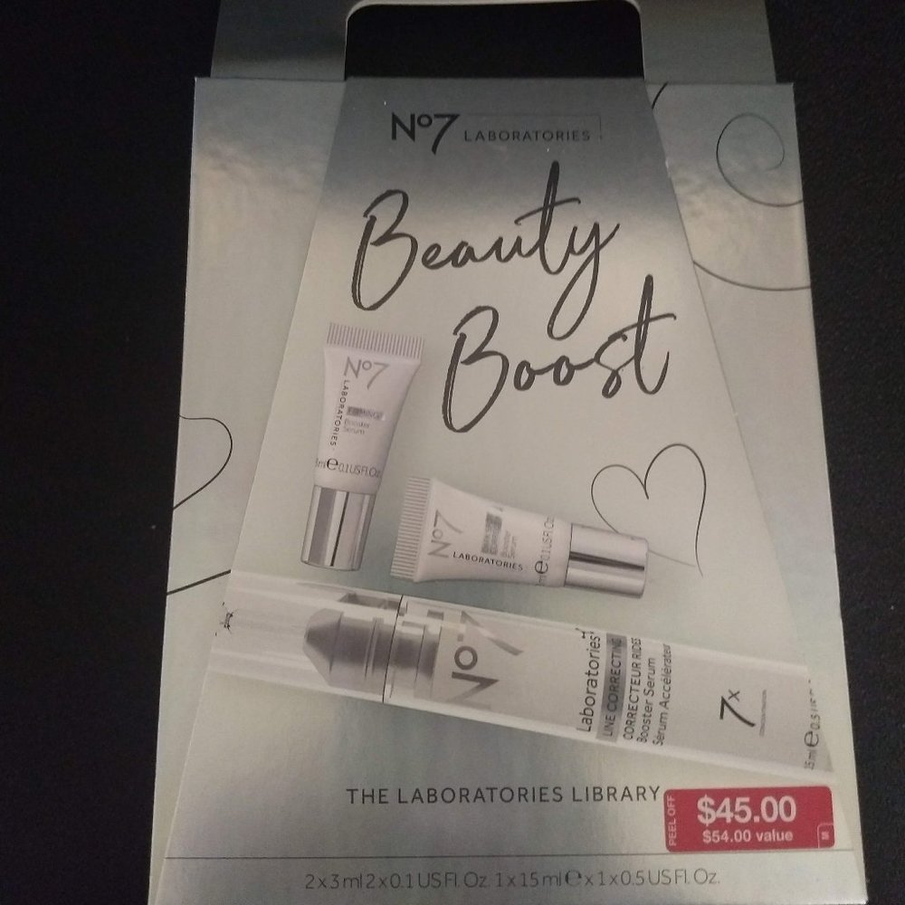 No7 Laboratories Beauty Boost Kit - $54 Value! NIB